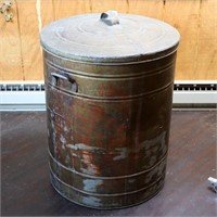 Vintage Large Metal grain storage can