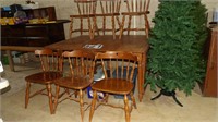 Drop Leaf Maple? Table W/6Chairs