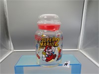 Vintage and Very Cool 1989 Super Mario 2 Jar/Lid,