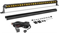 30In Amber Light Bar Kit 168W Single Row LED