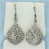 Artisan Filigree Dangle Earrings in Sterling Silve