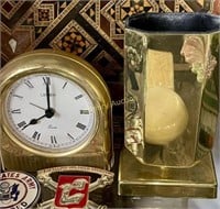 CLOCK AND PEN STAND