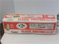 Clear 10-ft x 100 ft 2 mil plastic sheeting