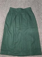 Vintage Diane Richard wool pencil skirt, size 8
