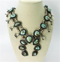 Vintage Sterling Squash Blossom Necklace