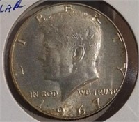1967 US Silver Kennedy Half Dollar