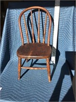 Antique Children’s Wood Side Chair