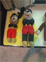 Vintage Mickey Mouse plush toys