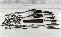 Collection Of Antique Lefever Shotgun Parts