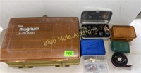 Assorted tackle boxes & tackle