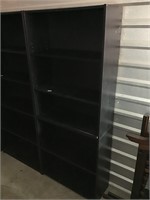Black bookshelf. Particle board