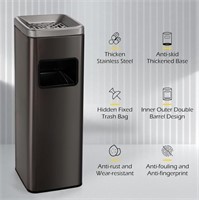 Dyna-living Trash Can Outdoor Large Garbage Can