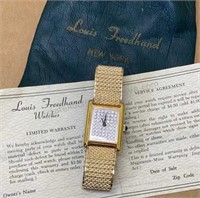 Louis Freedhand NY Gold Filled Stretch Watch