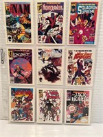 9 X 1991 Marvel 1st Covers Trading Cards