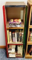 Multi Colored Wood Rounded Corner Shelf, Books