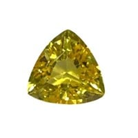 Natural 2.70ct Trillion Yellow Sapphire Gemstone