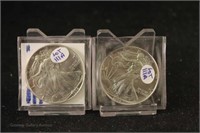 (2) American Eagle Silver Dollar: