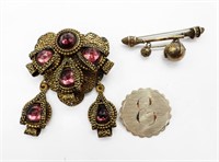 3 Vintage Brooches