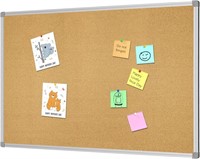 Lockways Cork Board Bulletin Board, 3 x 2