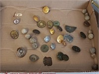 Military buttons, musket balls, pins and more.