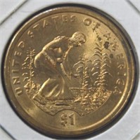 2009 Three sisters Sacagawea US $1 coin