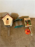 Bird House and feeders