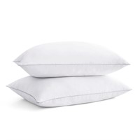 puredown® Goose Feathers Bed Pillows, 100% Cotton