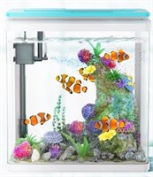 Pondon Fish Tank, 1.7 Gallon Glass Aquarium