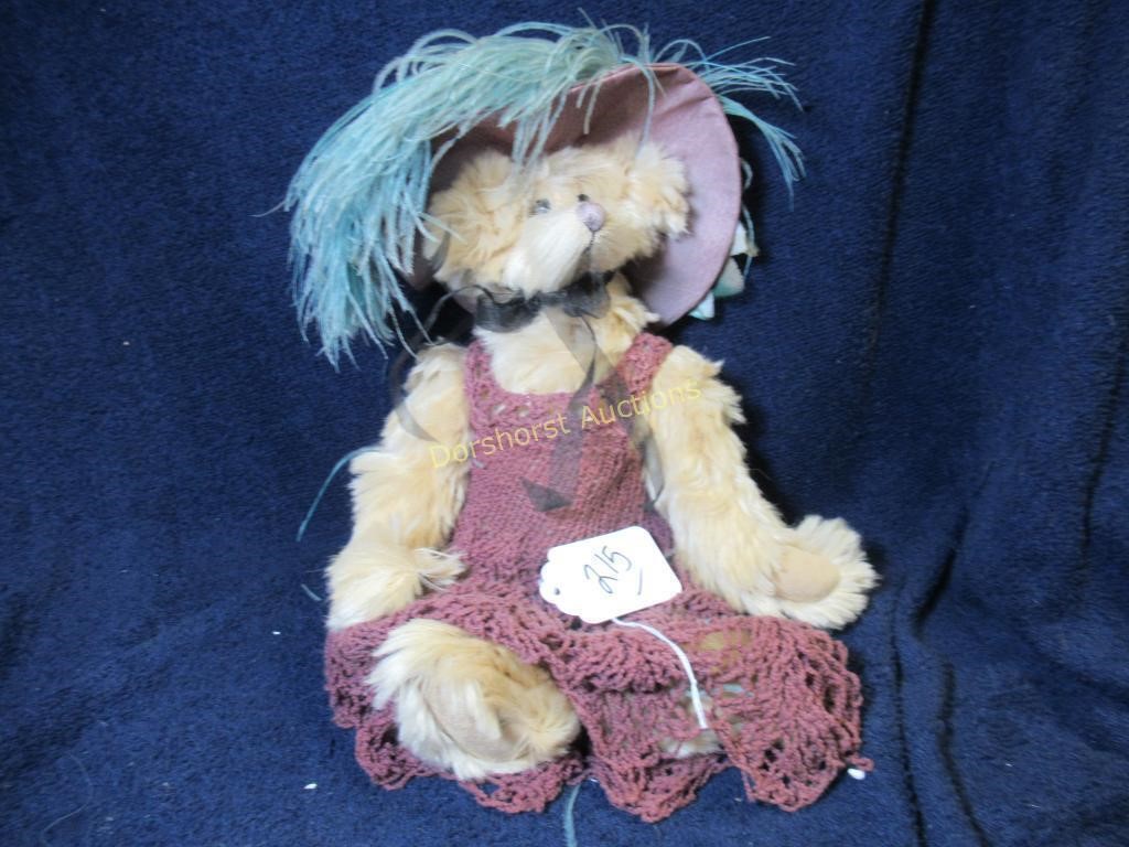 MARIE ZIMMERMAN - TOMAHAWK WI TEDDY BEAR - 14"H