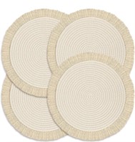 Round Placemats Set of 4 Table Mats 13Inch