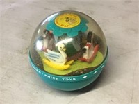 1966 FISHER PRICE ROLY POLY CHIME BALL = WORKS