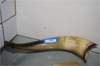 Vintage Horn Marked Tijuana 1957