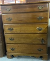 Vintage 5 drawer dresser 19x24x44