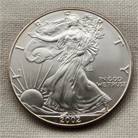 2002 Silver Am Eagle Dollar