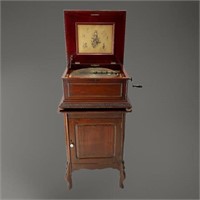 Circa 1890's Regina Mahogany Disc Music Box