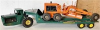 Lint Tournahauler metal toy w/ loader on bed