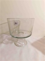Clear Glass Compote Bowl
