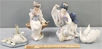 Lladro Spanish Porcelain Figures Lot Collection