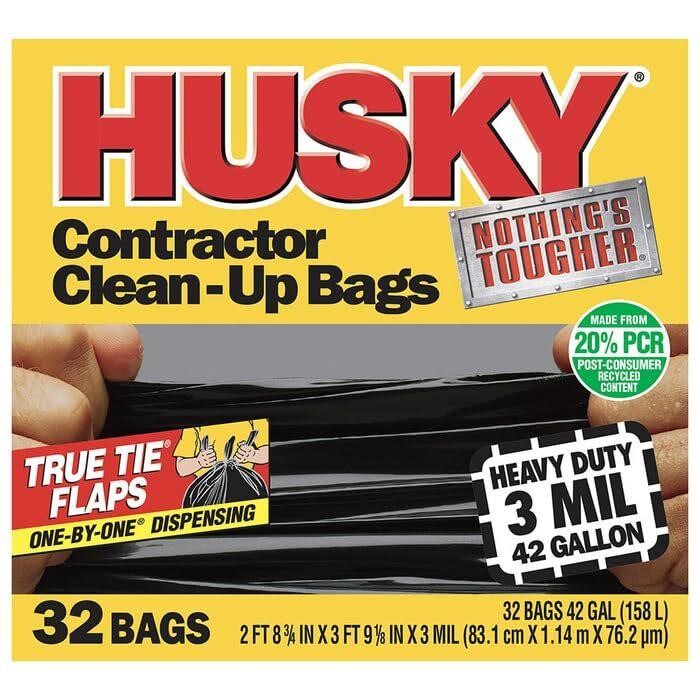 42 gal Poly  America HKR42WC032B Black Husky Wa