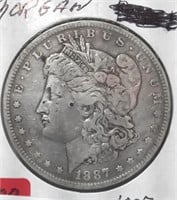 1887-O  Morgan Dollar