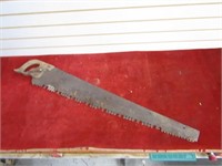 Antique saw. 42" long.