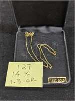 14k Gold 1.3g Necklace