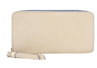 Louis Vuitton Cream Monogram Long Zip Wallet