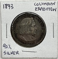 1893 Columbus Exposition - 90% Silver