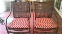 Pair of Rattan and Bamboo Chairs