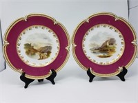 Hand Painted Plates on Stand