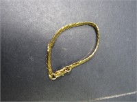 5.5" Diameter Gold Toned Child's Bracelet