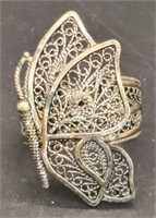 (DT) Sterling Silver Filigree Butterfly Ring