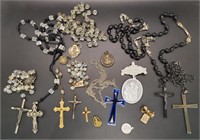 (DT) Religious Pins, Necklaces, Medallions and