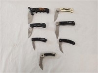 Lock blade knives